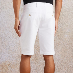 Men WHITE  fade shorts